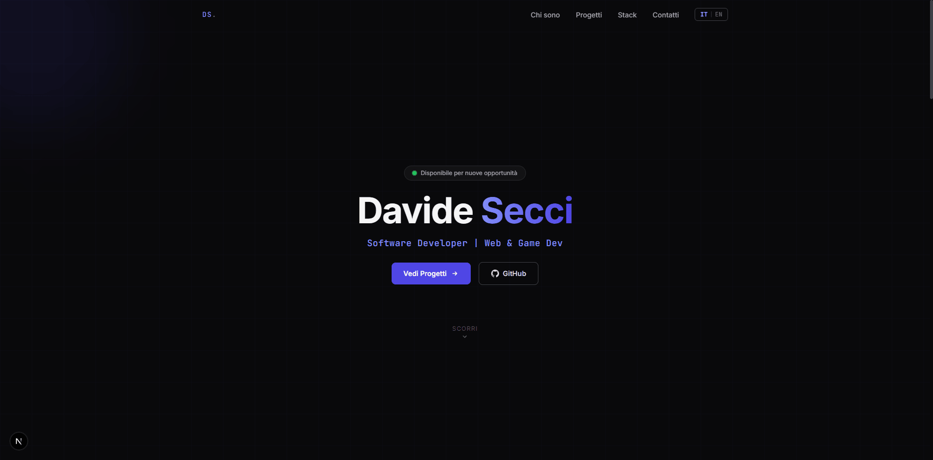 Portfolio personale — questo sito 1